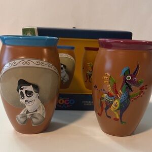 Disney Pixar Coco Mug Cantarito Set Ernesto De La Cruz Alebrije Dante New